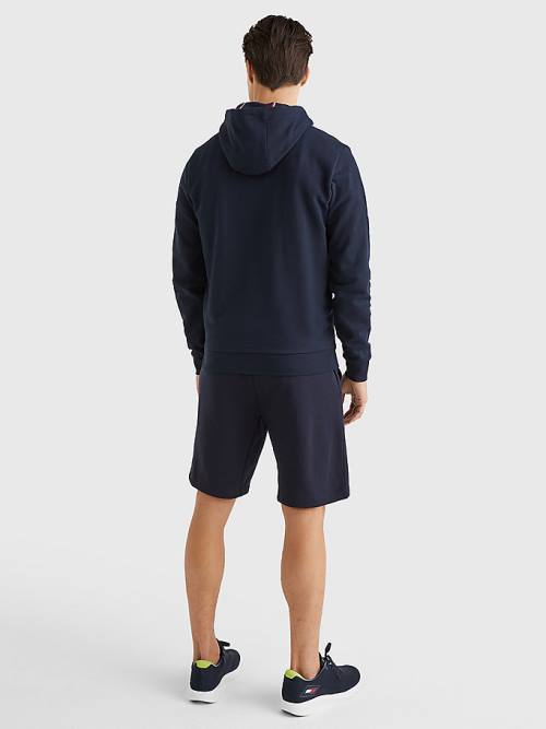 Blue Tommy Hilfiger Sport Essential TH Cool Zip-Thru Men's Hoodie | TH387DCY