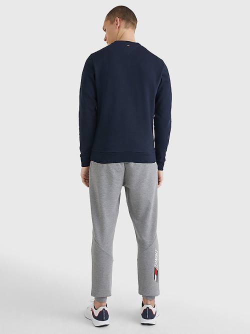 Blue Tommy Hilfiger Sport Essential TH Cool Men's Sweatshirts | TH908LVI