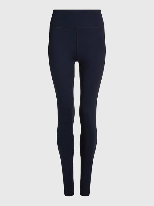 Blue Tommy Hilfiger Sport Full Length Graphic Women's Leggings | TH097YCV