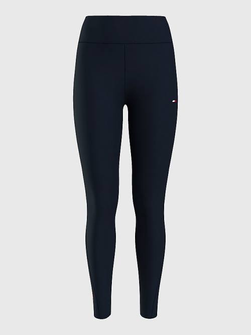 Blue Tommy Hilfiger Sport Full Length Women's Leggings | TH487JQY