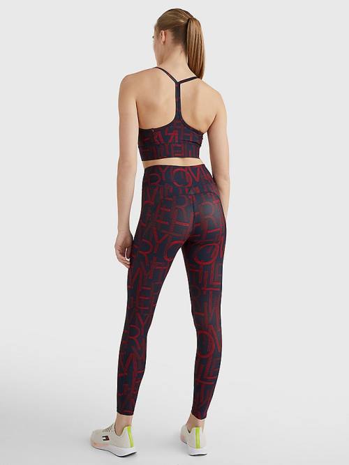 Blue Tommy Hilfiger Sport High Rise Full Length Women's Leggings | TH518ILP