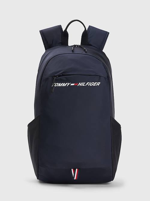 Blue Tommy Hilfiger Sport Logo Backpack Men\'s Bags | TH467RSC