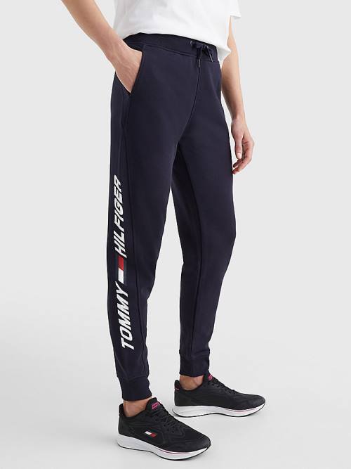 Blue Tommy Hilfiger Sport Organic Cotton Regular Fit Joggers Women\'s Pants | TH381PAK