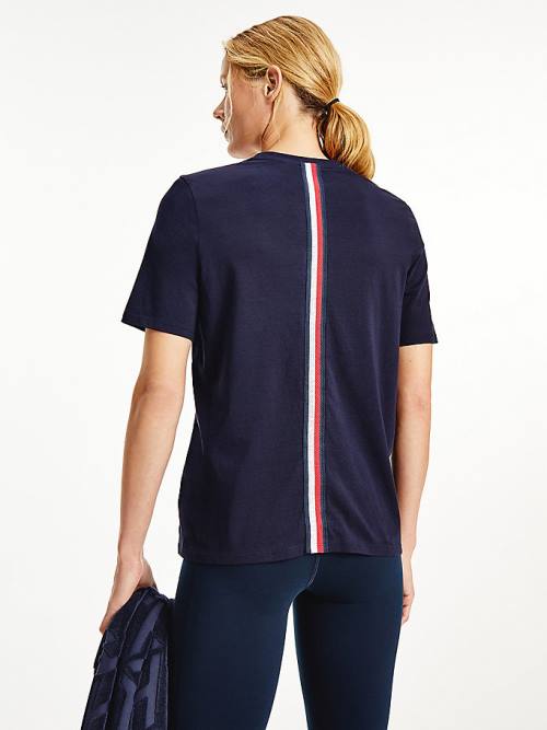 Blue Tommy Hilfiger Sport Organic Cotton Women's T Shirts | TH487ALP