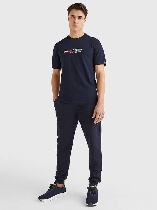 Blue Tommy Hilfiger Sport TH Cool Essential Men's T Shirts | TH981CTG