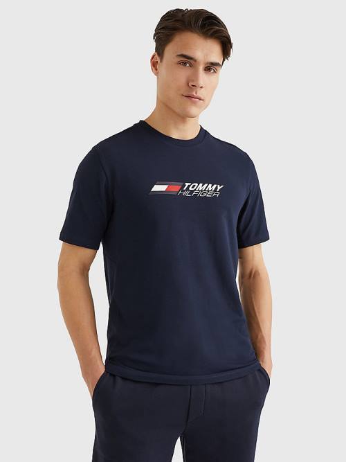 Blue Tommy Hilfiger Sport TH Cool Essential Men\'s T Shirts | TH981CTG