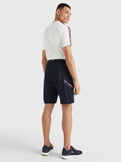 Blue Tommy Hilfiger Sport TH Cool Organic Cotton Men's Shorts | TH206OPN