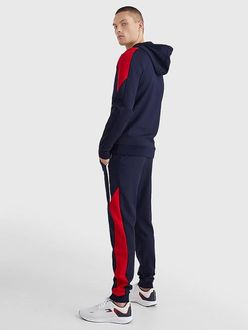 Blue Tommy Hilfiger Sport TH Cool Regular Fit Men's Hoodie | TH836RZL