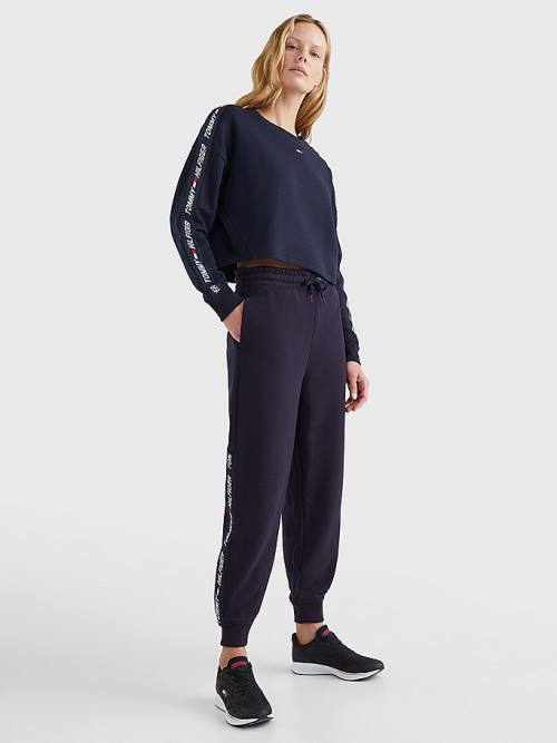 Blue Tommy Hilfiger Sport TH Cool Relaxed Fit Joggers Women's Pants | TH540XUC