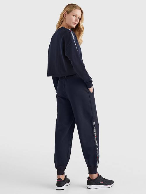 Blue Tommy Hilfiger Sport TH Cool Relaxed Fit Joggers Women's Pants | TH540XUC