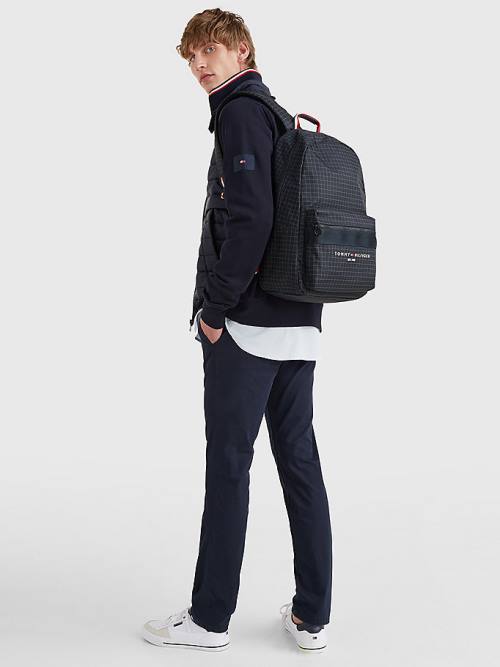 Blue Tommy Hilfiger TH Established Backpack Men's Bags | TH410NTO