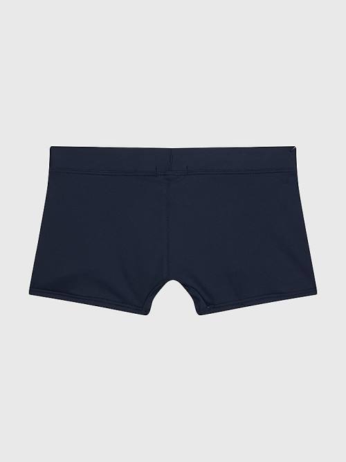 Blue Tommy Hilfiger TH Established Logo Shorts Boys' Swimwear | TH638YGK