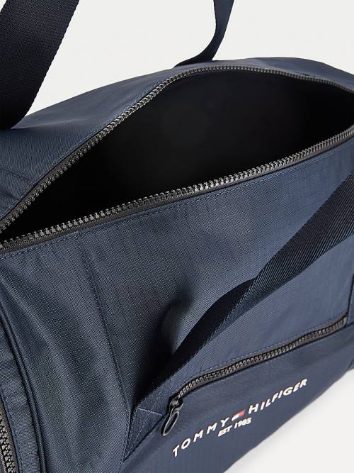 Blue Tommy Hilfiger TH Established Recycled Polyester Duffle Men's Bags | TH325GAC