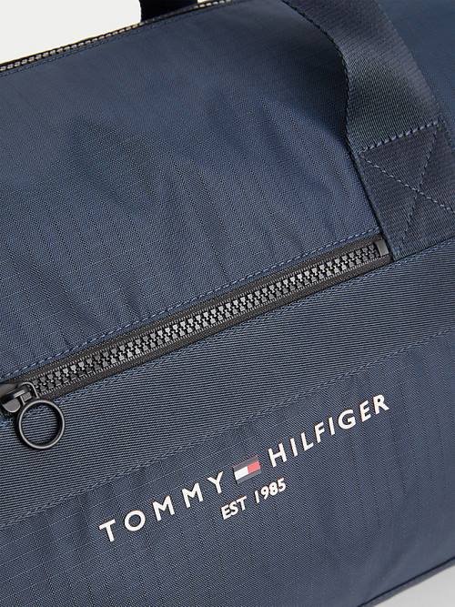 Blue Tommy Hilfiger TH Established Recycled Polyester Duffle Men's Bags | TH325GAC