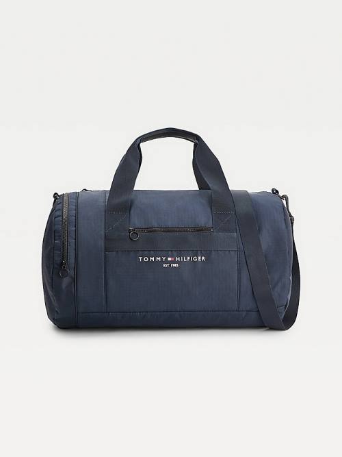 Blue Tommy Hilfiger TH Established Recycled Polyester Duffle Men\'s Bags | TH325GAC