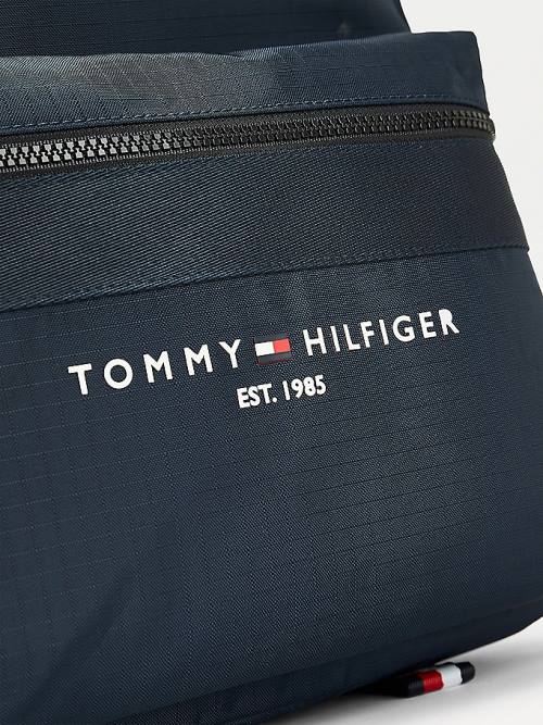 Blue Tommy Hilfiger TH Established Recycled Polyester Backpack Men's Bags | TH506MLC