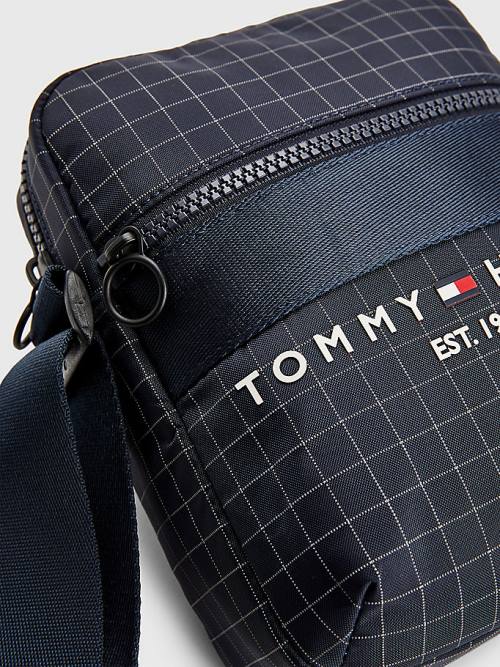 Blue Tommy Hilfiger TH Established Small Reporter Men's Bags | TH076XVM