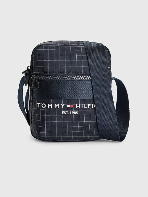 Blue Tommy Hilfiger TH Established Small Reporter Men\'s Bags | TH076XVM