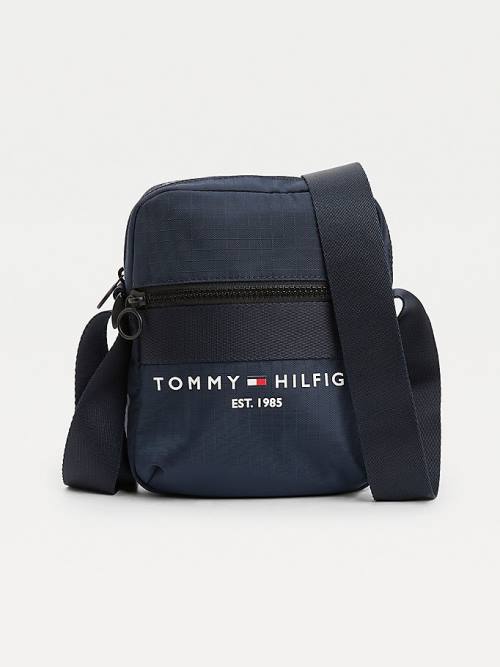 Blue Tommy Hilfiger TH Established Small Reporter Men\'s Bags | TH608SZE