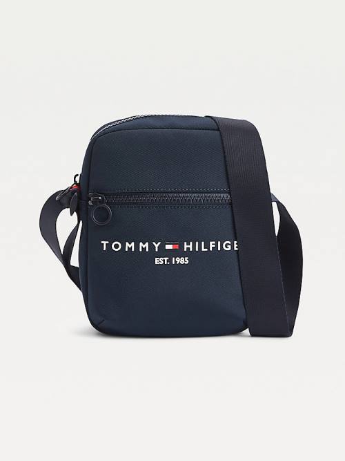 Blue Tommy Hilfiger TH Established Small Reporter Men\'s Bags | TH625FVO