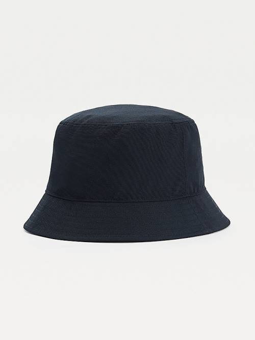 Blue Tommy Hilfiger TH Established Tech Bucket Men's Hats | TH058BUQ