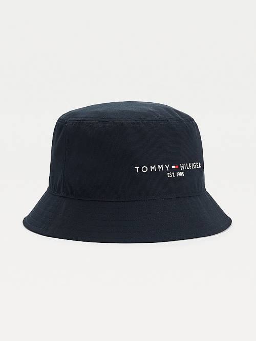 Blue Tommy Hilfiger TH Established Tech Bucket Men\'s Hats | TH058BUQ