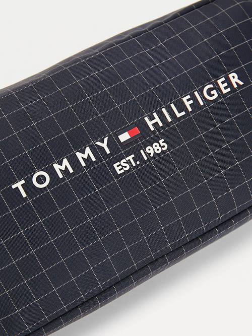 Blue Tommy Hilfiger TH Established Water Repellent Washbag Men's Bags | TH194JHF