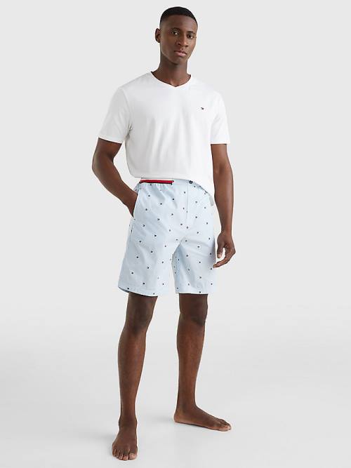 Blue Tommy Hilfiger TH Modern Ithaca Stripe Shorts Men's Pyjamas | TH527CNS