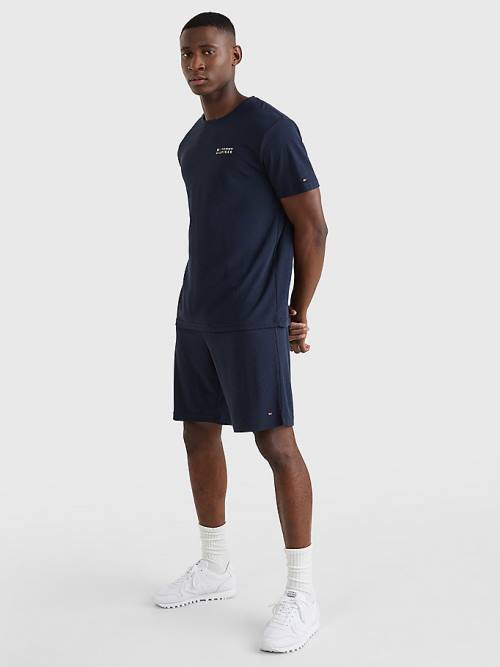 Blue Tommy Hilfiger TH Stretch Logo Men's Pyjamas | TH873HJP