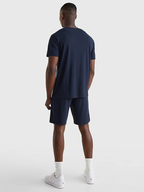 Blue Tommy Hilfiger TH Stretch Logo Men's Pyjamas | TH873HJP