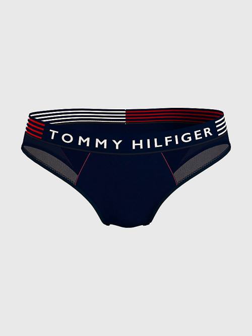 Blue Tommy Hilfiger TH Stretch Logo Waistband Briefs Women's Underwear | TH127JUV