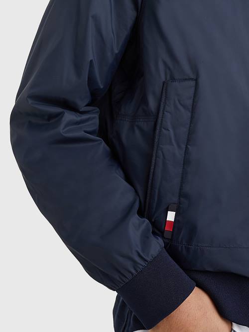 Blue Tommy Hilfiger TH Warm Packable Insulated Bomber Men's Jackets | TH520JLQ