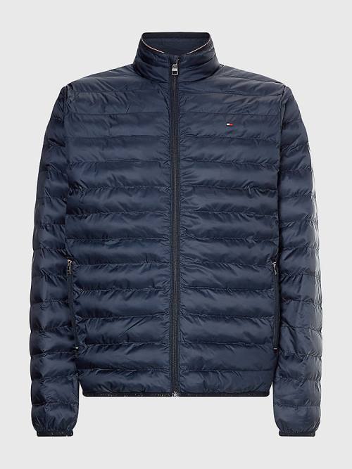 Blue Tommy Hilfiger TH Warm Padded Men's Jackets | TH562VCX