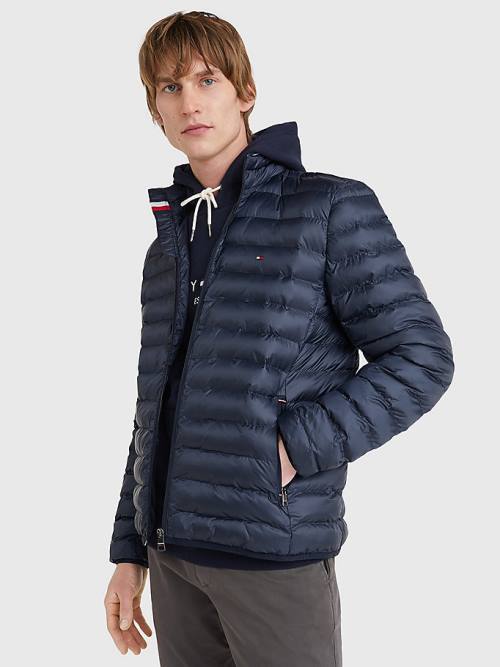 Blue Tommy Hilfiger TH Warm Padded Men\'s Jackets | TH562VCX