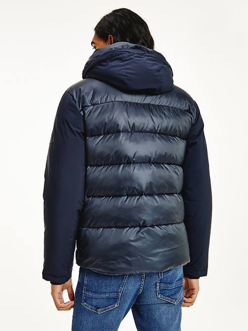 Blue Tommy Hilfiger TH Warm Tech Filled Puffer Men's Jackets | TH742CSD