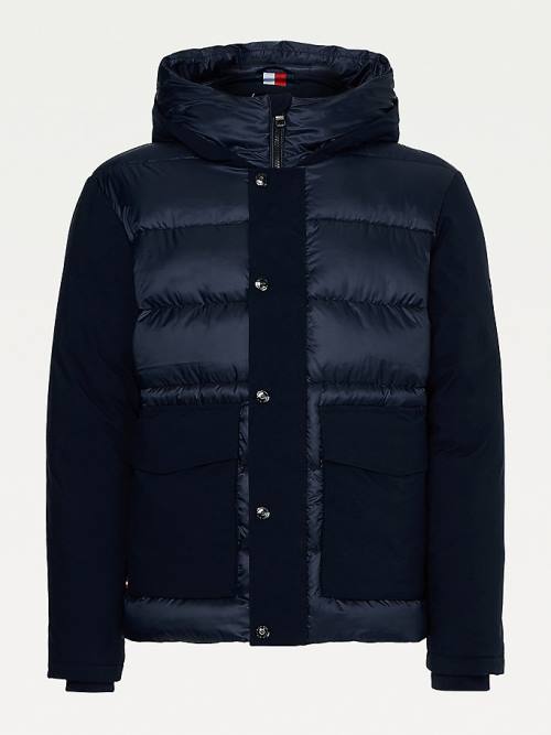 Blue Tommy Hilfiger TH Warm Tech Filled Puffer Men's Jackets | TH742CSD