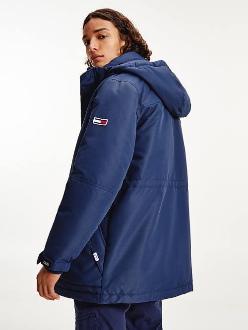 Blue Tommy Hilfiger Tech Padded Parka Men's Jackets | TH138JTM