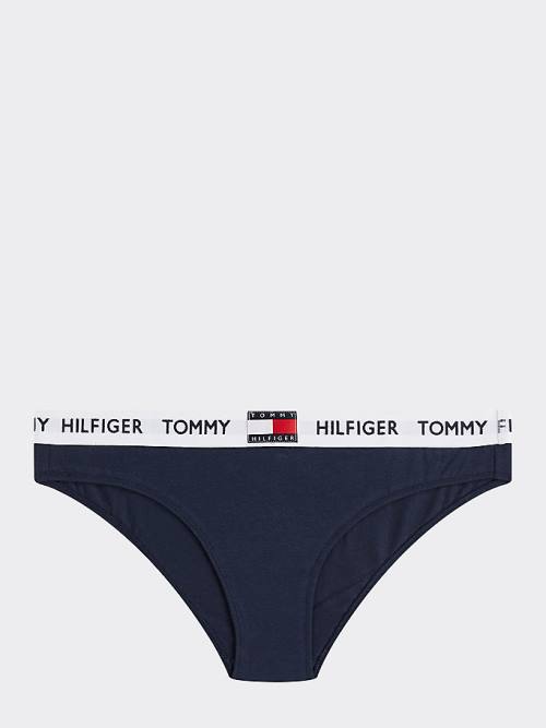 Blue Tommy Hilfiger Tommy 85 Stretch Cotton Logo Briefs Women's Underwear | TH563POC