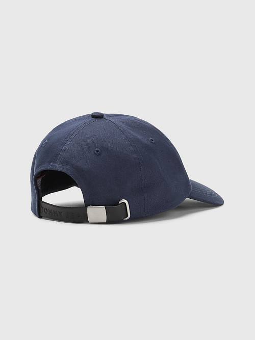 Blue Tommy Hilfiger Tommy Badge Cap Men's Hats | TH182OZN