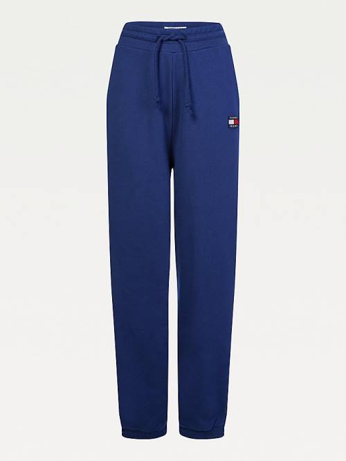 Blue Tommy Hilfiger Tommy Badge Relaxed Joggers Women's Pants | TH421VTF