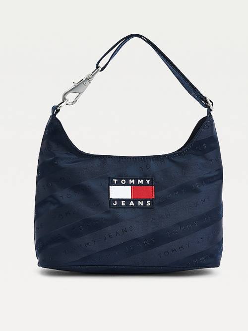 Blue Tommy Hilfiger Tommy Badge Shoulder Women\'s Bags | TH167SMR