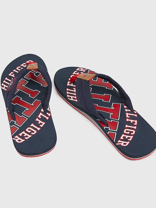 Blue Tommy Hilfiger Tommy Beach Men's Sandals | TH412JIZ