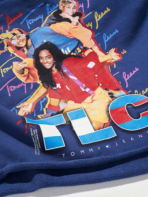 Blue Tommy Hilfiger Tommy Revisited TLC Cropped Women's Hoodie | TH125FQY