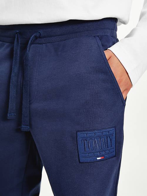 Blue Tommy Hilfiger Tonal Joggers Men's Pants | TH361DOS