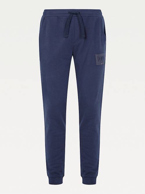 Blue Tommy Hilfiger Tonal Joggers Men's Pants | TH361DOS