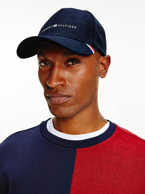 Blue Tommy Hilfiger Uptown Cap Men's Hats | TH725UZF