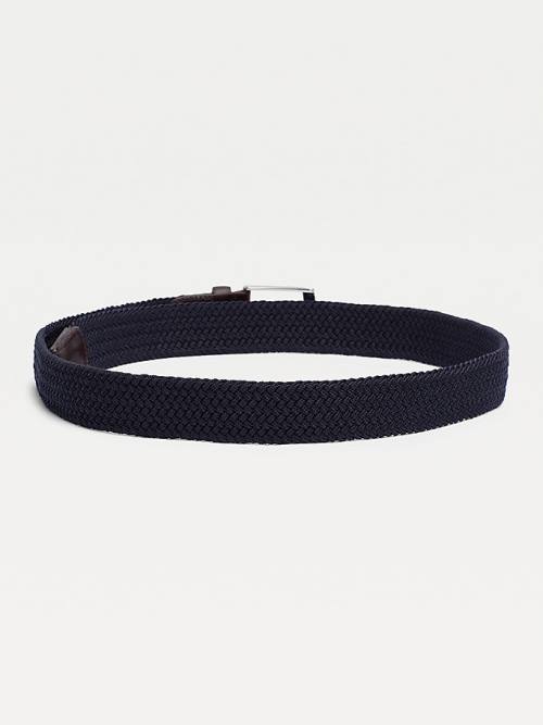 Blue Tommy Hilfiger Webbed Men's Belts | TH270HGM