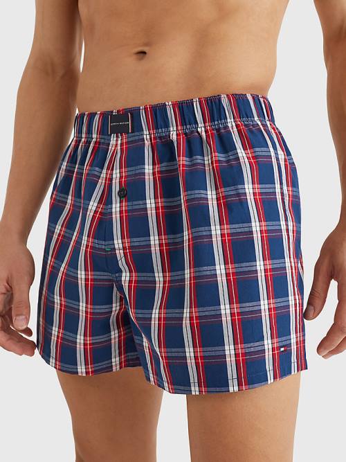 Brown Tommy Hilfiger 2-Pack Logo Patch Boxer Shorts Men's Underwear | TH245ERO