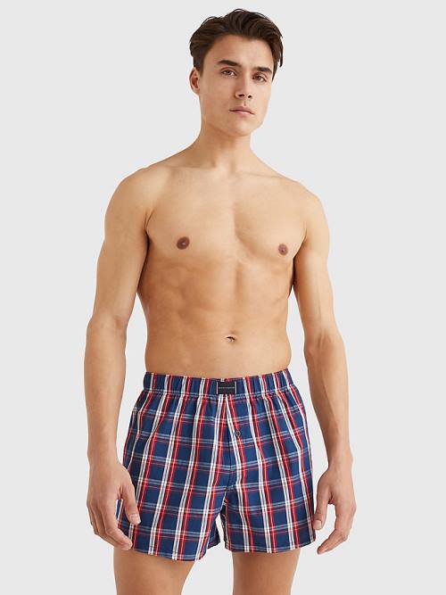 Brown Tommy Hilfiger 2-Pack Logo Patch Boxer Shorts Men's Underwear | TH245ERO