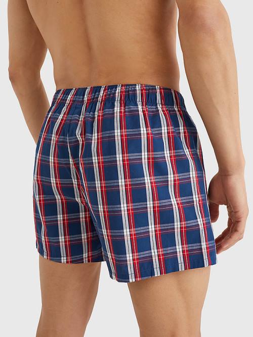 Brown Tommy Hilfiger 2-Pack Logo Patch Boxer Shorts Men's Underwear | TH245ERO